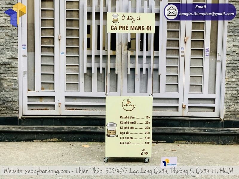 xe đẩy bán cafe xe đẩy bán cafe