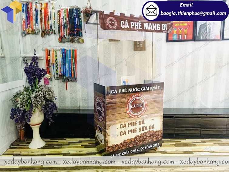 xe cafe take away tháo lắp  giá rẻ