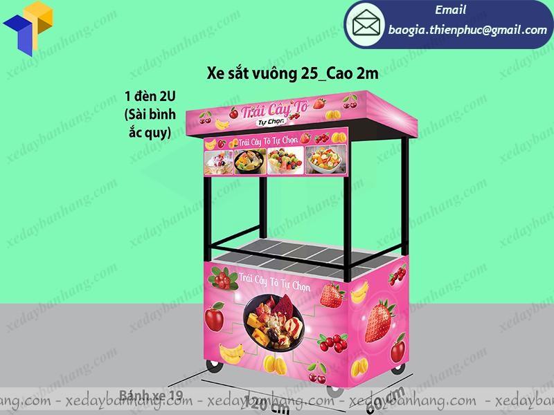 Xe bán trái cây tô dễ thương tại hcm