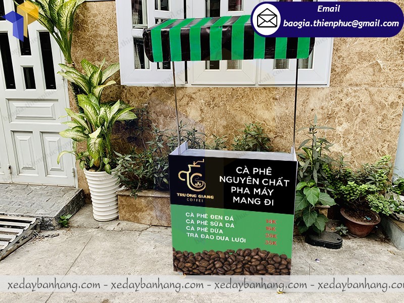 xe lắp ráp bán cafe trà đào