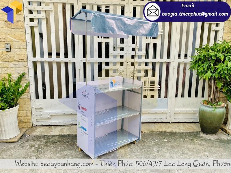 xe cafe lắp ráp lưu động bán vỉa hè  đẹp