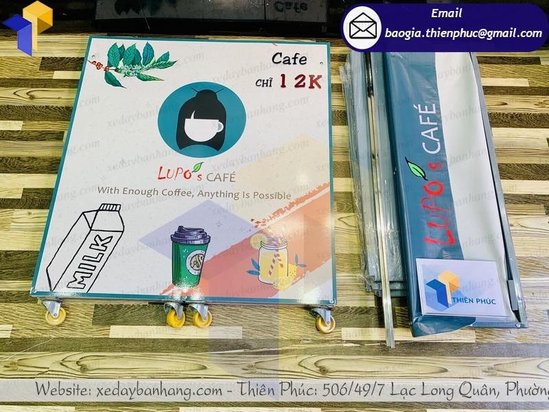 thiết kế xe cafe lắp ráp lưu động bán vỉa hè
