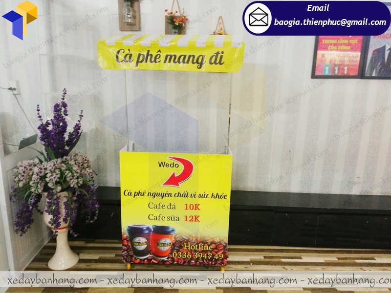 xe bán cà phê lắp ráp đẹp ở nha trang