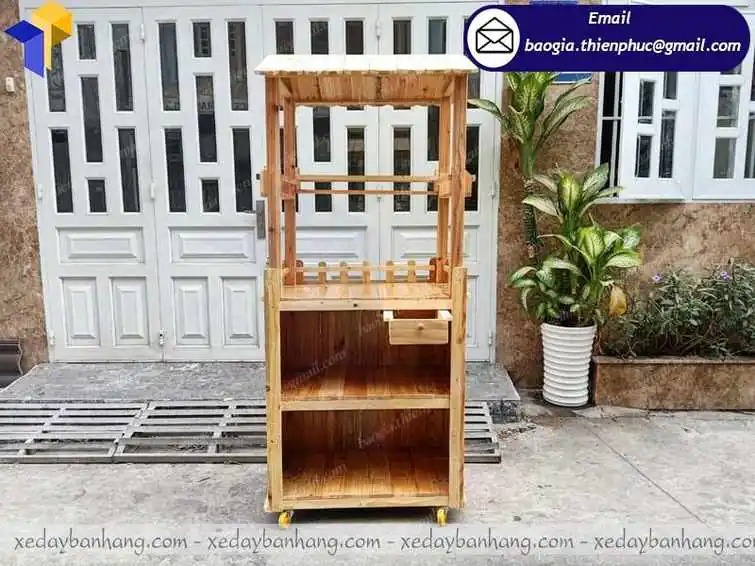 xe trà sữa bằng gỗ bao nhiêu tiền