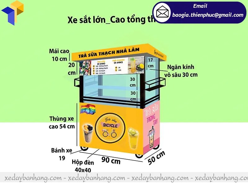 xe trà sữa di dộng