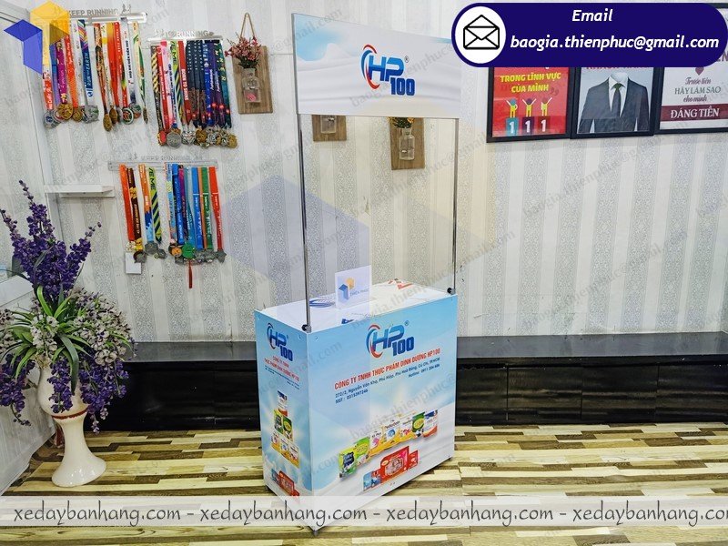 xưởng đóng  booth lắp ráp bán hàng