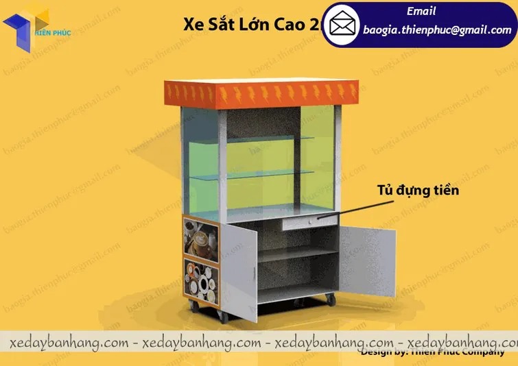 xưởng đóng xe bán cà phê di động