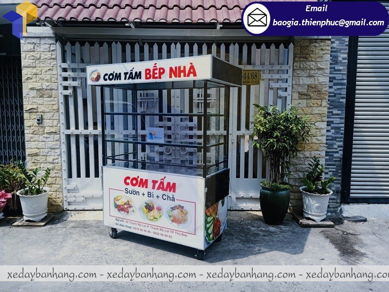 xưởng đóng xe đẩy bán cơm tấm